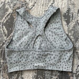 AYBL Light Gray Patterned Sports Bra